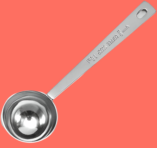 Coffee Scoops, 1 PC 15 ML (1 TPSP) 304 Stainless Steel Coffee Spoons 1 Tablespoon Long Handle Measuring Tablespoon Fits Coffee Container for Ground Coffee, Coffee Brewing, Milk Brewin (5.7Inches)