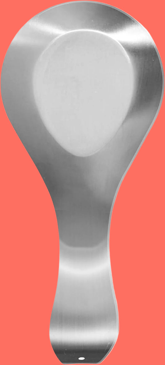 Stainless Steel Spoon Rest- Long Handle Holds Kitchen Utensils in Place, Great Spoon Rest for Counter, Stove Top, or Coffee Station; Kitchen Accessories, Utensil Rest, Stainless