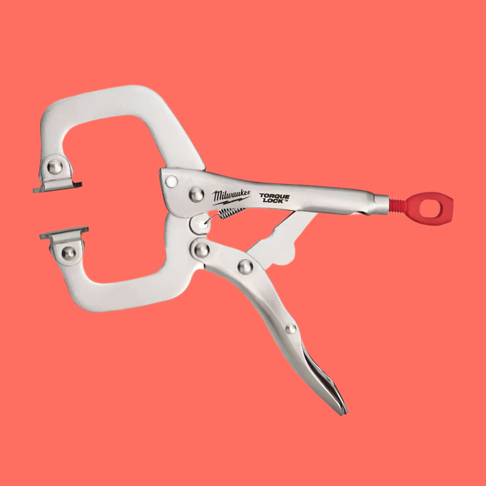 6 In. Torque Lock Locking Pliers C-Clamp with Swivel Jaws