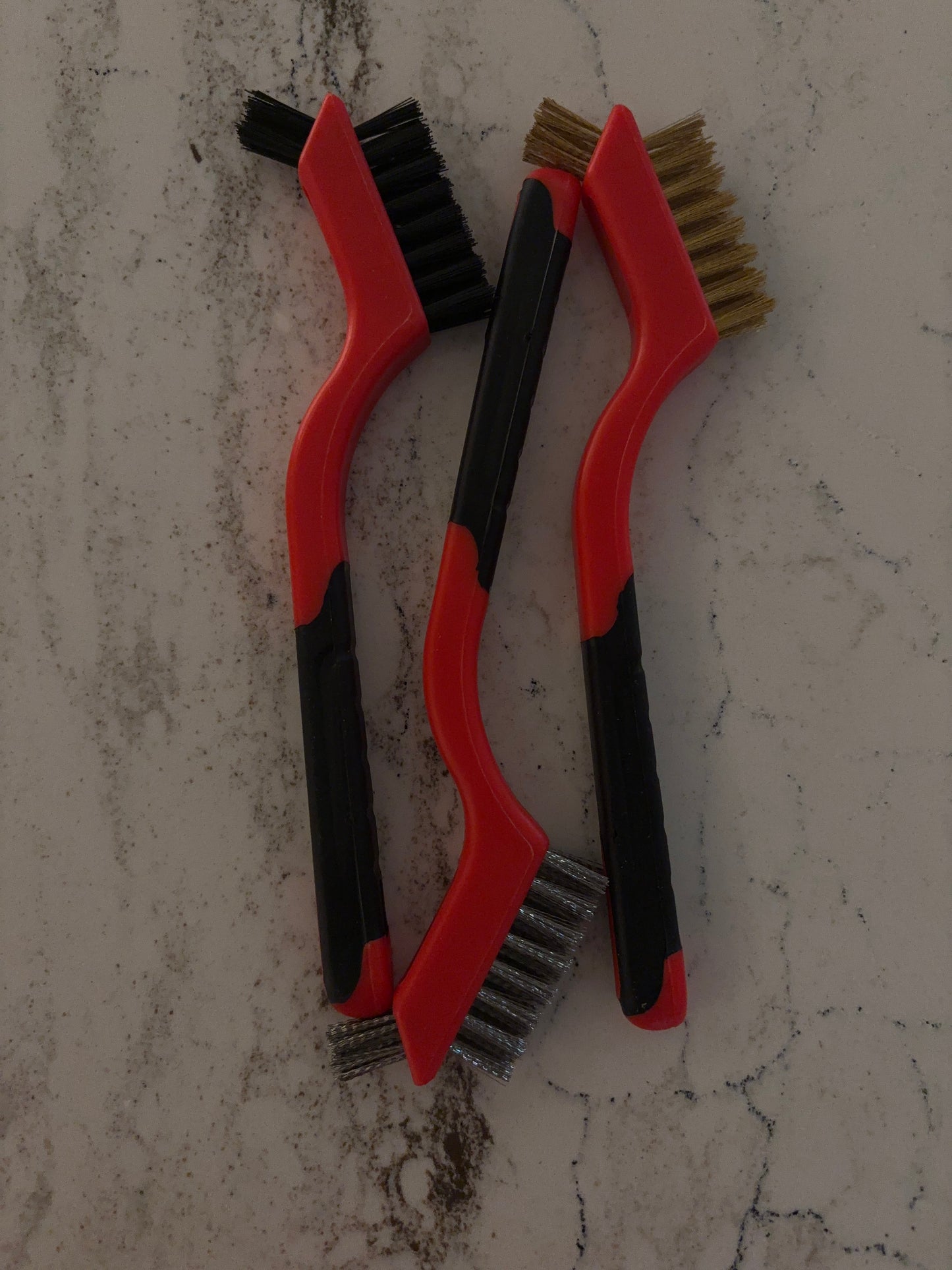 Wire Brush Set 3Pcs - Nylon/Brass/Stainless Steel