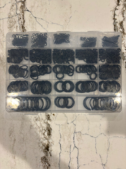 1010-Piece Universal O-Ring Assortment Kit – 22 Sizes