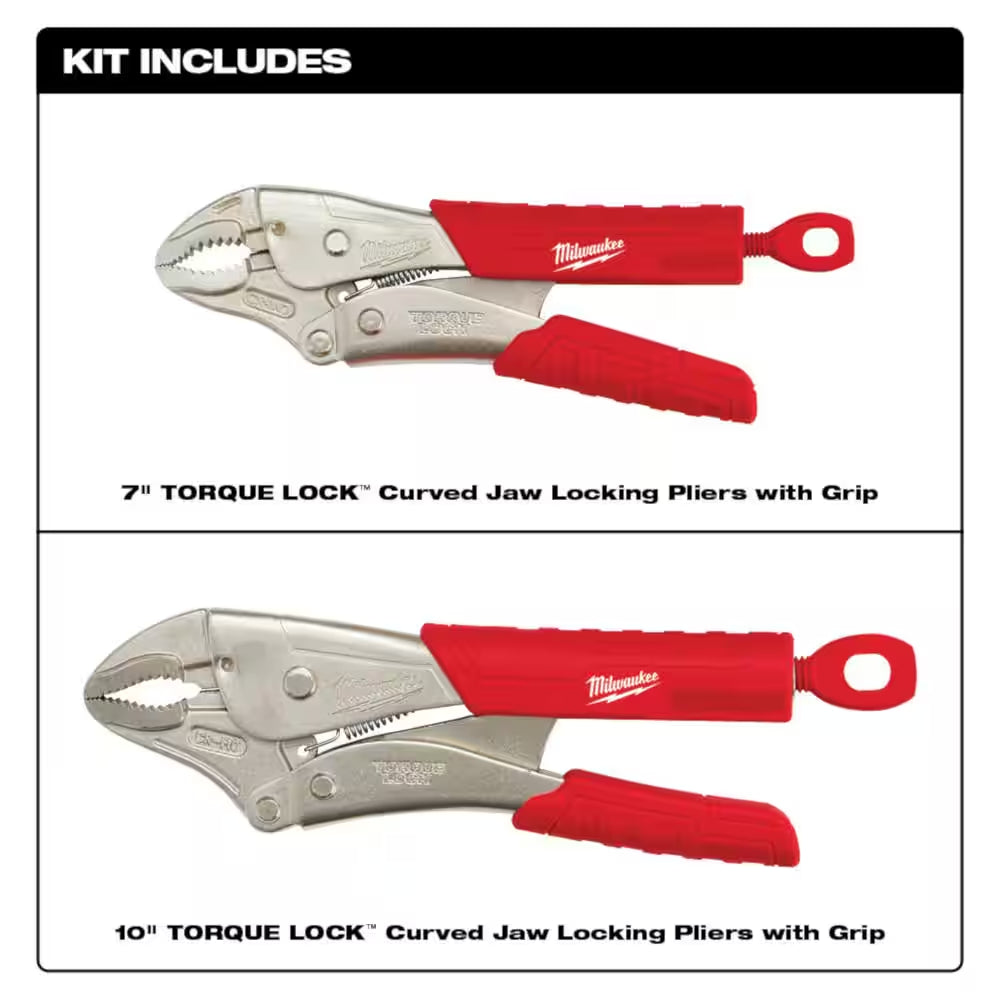 Torque Lock Curved Jaw Locking Pliers Set (2-Piece)