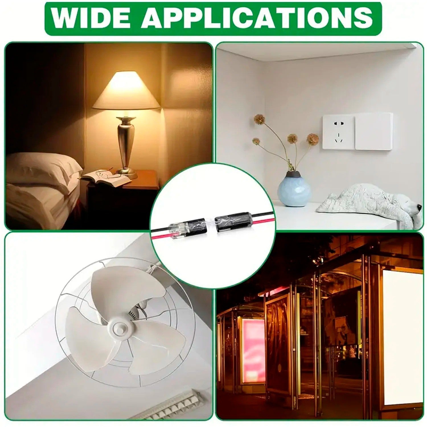 Quick splice wire connectors with locking buckle AWG 18-22