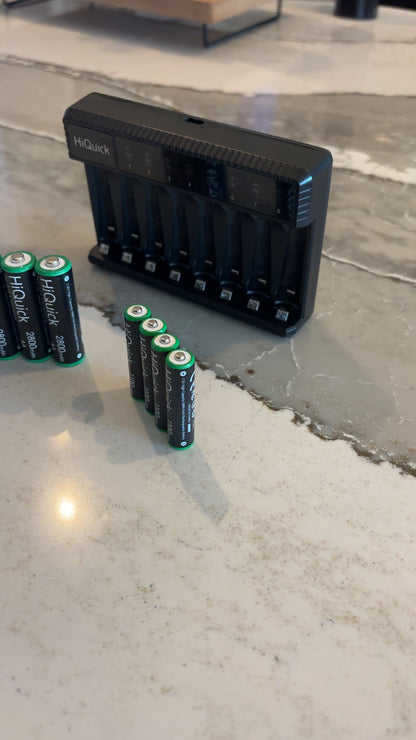 HyperVolt  8AA/AAA Fast Charging Set